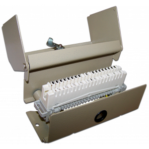 Wall-mounted metal distribution boxes with lock